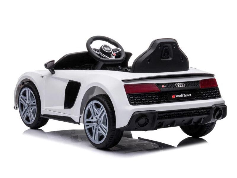 Audi R8 Sport 12v Elektroauto für Kinder (A300) - Weiß - kidsdrive.net - Rideonkidcar - Elektroauto für Kinder - Geschenkidee - Kinderfahrzeug