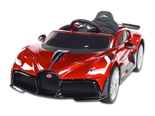 Bugatti Divo Elektroauto für Kinder 12V - Eleganz und Fahrspaß in Hochglanzrot - kidsdrive.net - Rideonkidcar - Elektroauto für Kinder - Geschenkidee - Kinderfahrzeug