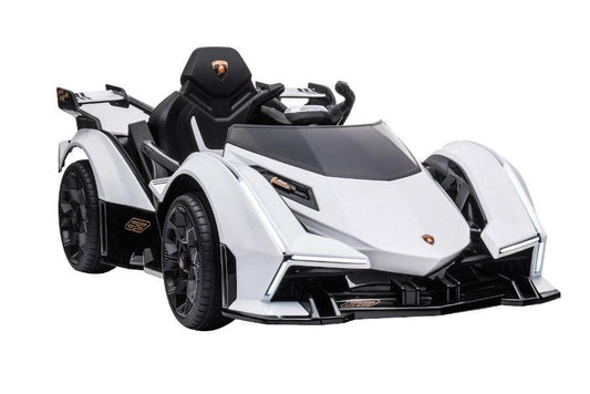 Elektro Kinderfahrzeug "Lamborghini V12 Vision Gran Turismo" – Luxuriöses Fahrvergnügen für junge Autofans - kidsdrive.net - Rideonkidcar - Elektroauto für Kinder - Geschenkidee - Kinderfahrzeug