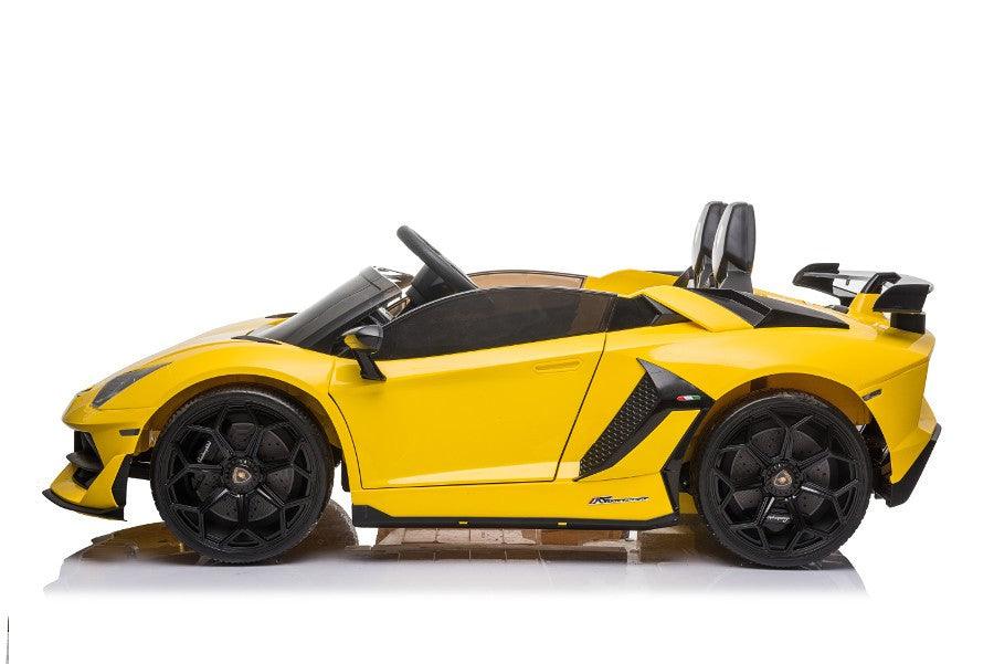 Lamborghini Aventador SVJ Doppelsitzer Kinderfahrzeug - Ein lizenziertes, detailgetreues Elektroauto für Kinder! - kidsdrive.net - Rideonkidcar - Elektroauto für Kinder - Geschenkidee - Kinderfahrzeug