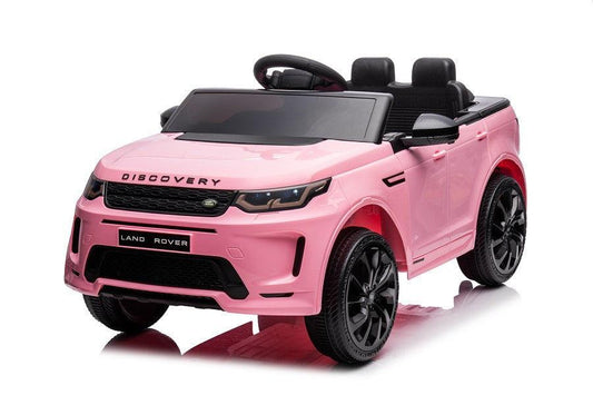 Land Rover Discovery Kinderfahrzeug - Pinkes Abenteuer mit 2,4-GHz-Fernsteuerung - kidsdrive.net - Rideonkidcar - Elektroauto für Kinder - Geschenkidee - Kinderfahrzeug