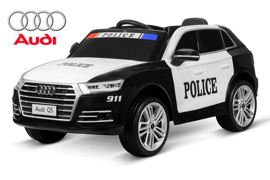 Lizenz Kinder Elektro Auto Audi Q5 Polizei: Ein aufregendes Polizeiabenteuer für Kinder! - kidsdrive.net - Rideonkidcar - Elektroauto für Kinder - Geschenkidee - Kinderfahrzeug