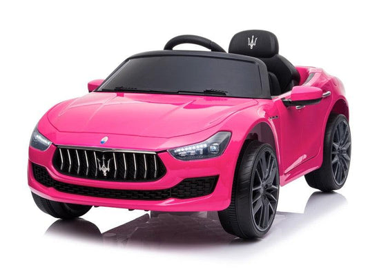 Maserati Ghibli Elektroauto für Kinder 12V (SL631) in Pink mit Fernbedienung und LED-Beleuchtung - kidsdrive.net - Rideonkidcar - Elektroauto für Kinder - Geschenkidee - Kinderfahrzeug