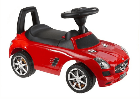 Mercedes-Benz SLS AMG Rider Rot - Luxuriöses Kinderrutschauto - kidsdrive.net - Rideonkidcar - Elektroauto für Kinder - Geschenkidee - Kinderfahrzeug