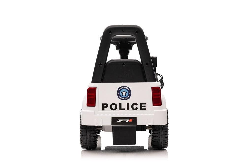 Polizei Foot to Floor Rutschauto mit Walkie Talkie (QLS933-weiß) - Für die kleinen Hüter des Gesetzes - kidsdrive.net - Rideonkidcar - Elektroauto für Kinder - Geschenkidee - Kinderfahrzeug