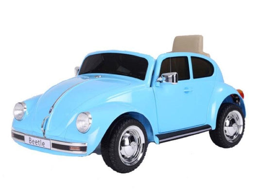 Volkswagen Beetle Classic 12V in blau – Ein Retro-Traum für junge Fahrer - kidsdrive.net - Rideonkidcar - Elektroauto für Kinder - Geschenkidee - Kinderfahrzeug